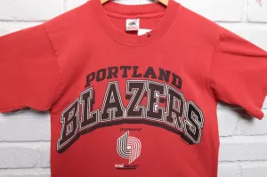 90s Vintage Portland Trail Blazers T Shirt Size Small