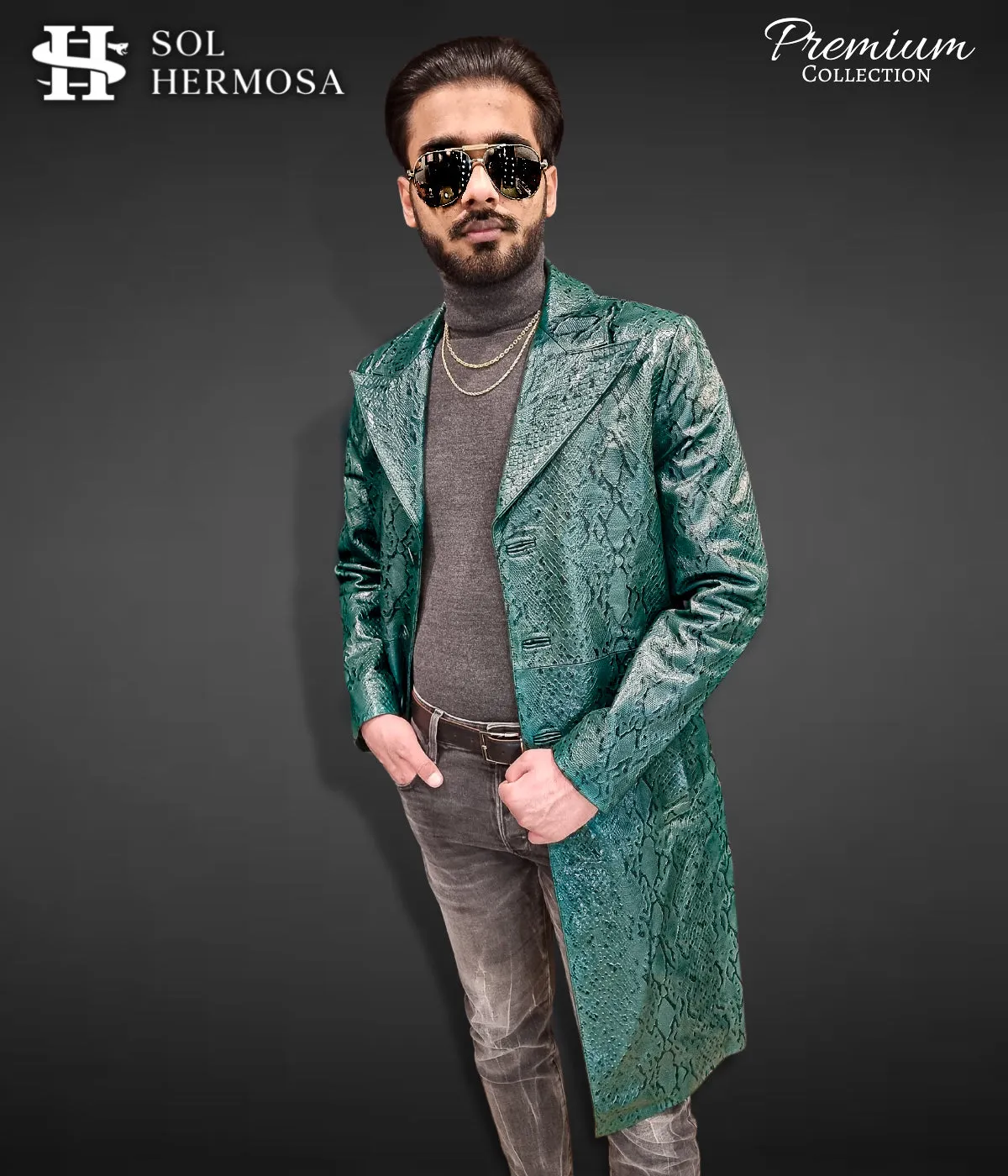 Apollo Men's Real Leather Coat