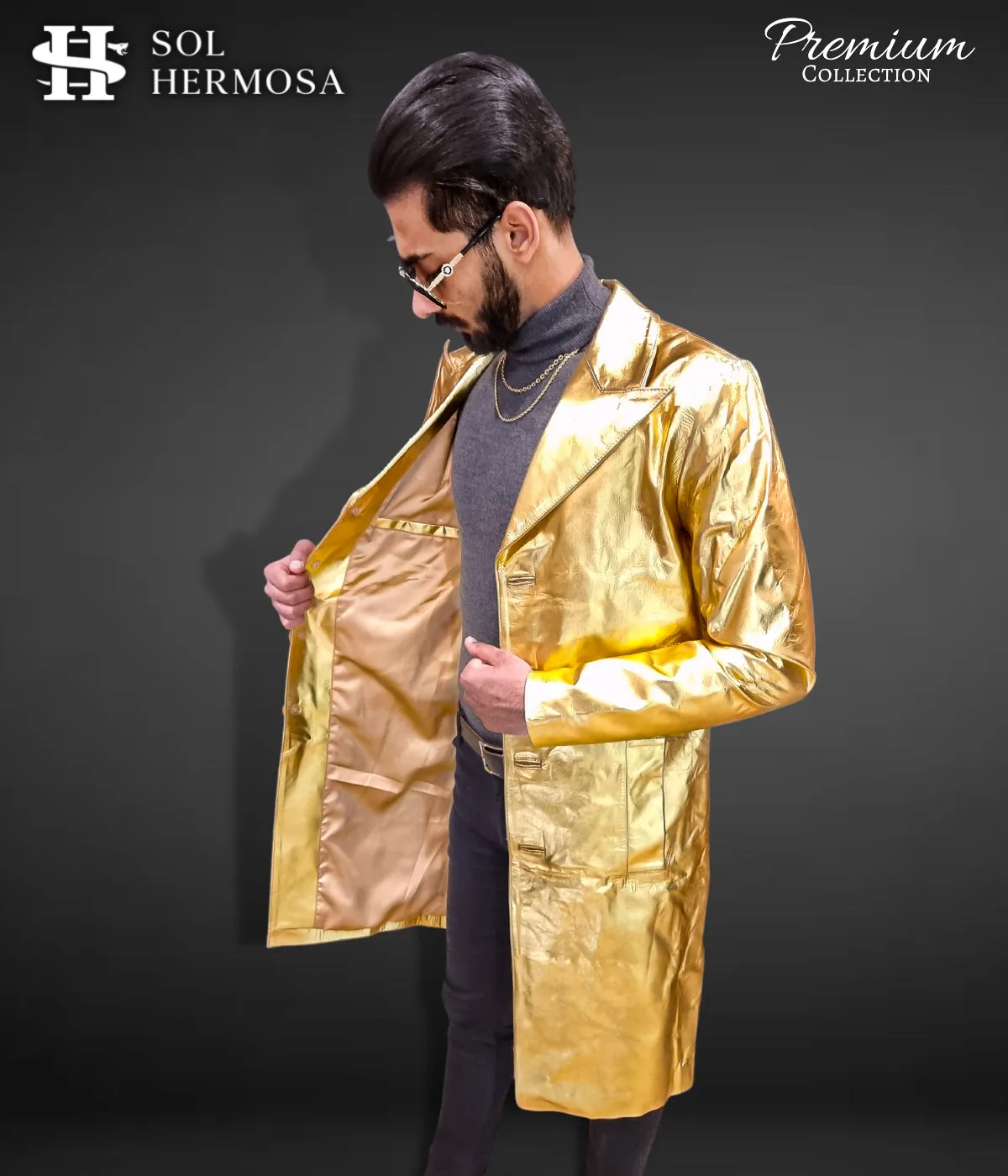 Apollo Men's Real Leather Coat