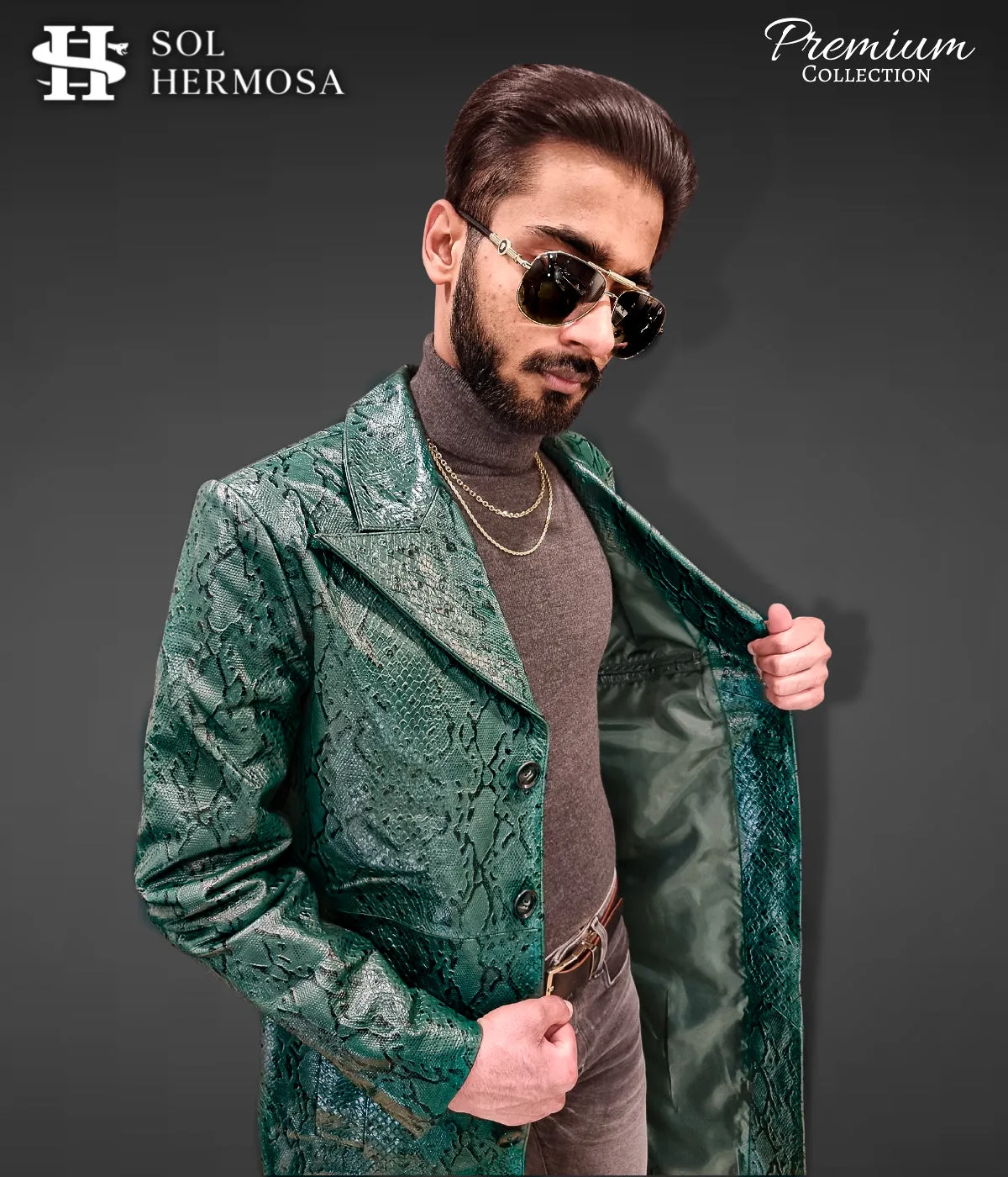 Apollo Men's Real Leather Coat