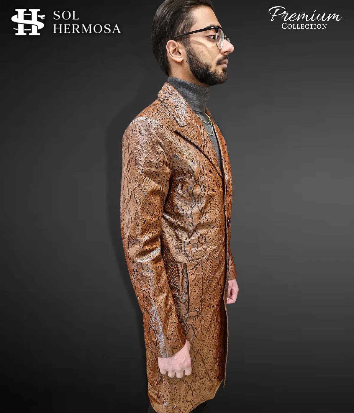 Apollo Men's Real Leather Coat