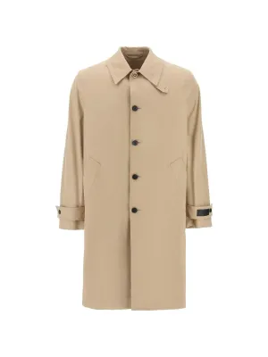 Barocco Panelled Gabardine Trench Coat