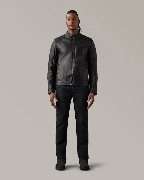 BELSTAFF VANGUARD LEATHER MOTORCYCLE JACKET