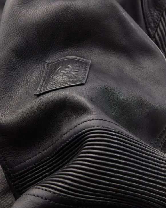 BELSTAFF VANGUARD LEATHER MOTORCYCLE JACKET
