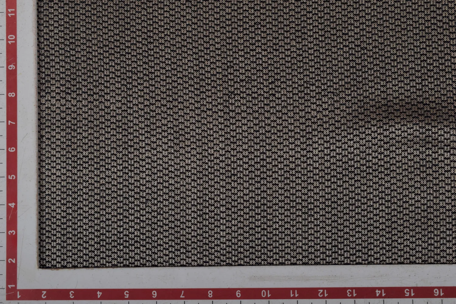 Black & Beige Heavy Matka Silk Fabric