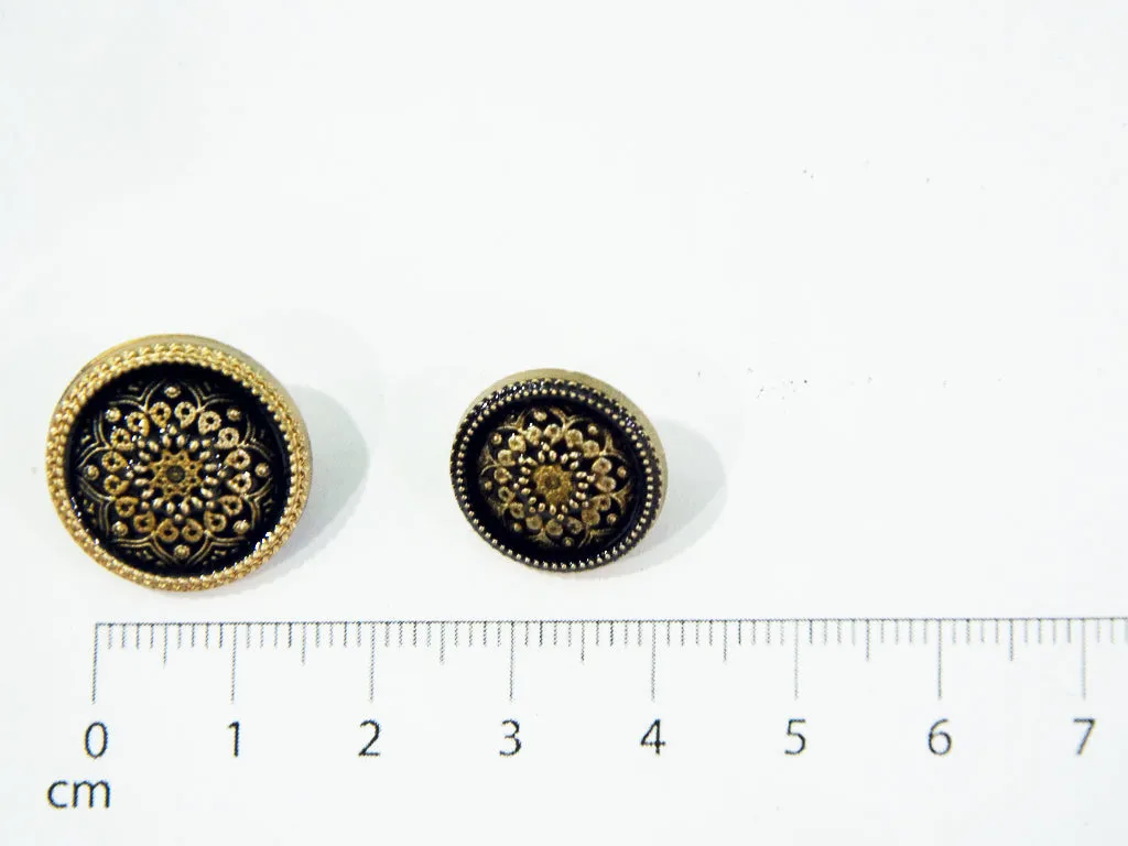 Blue Designer Acrylic Suit Buttons