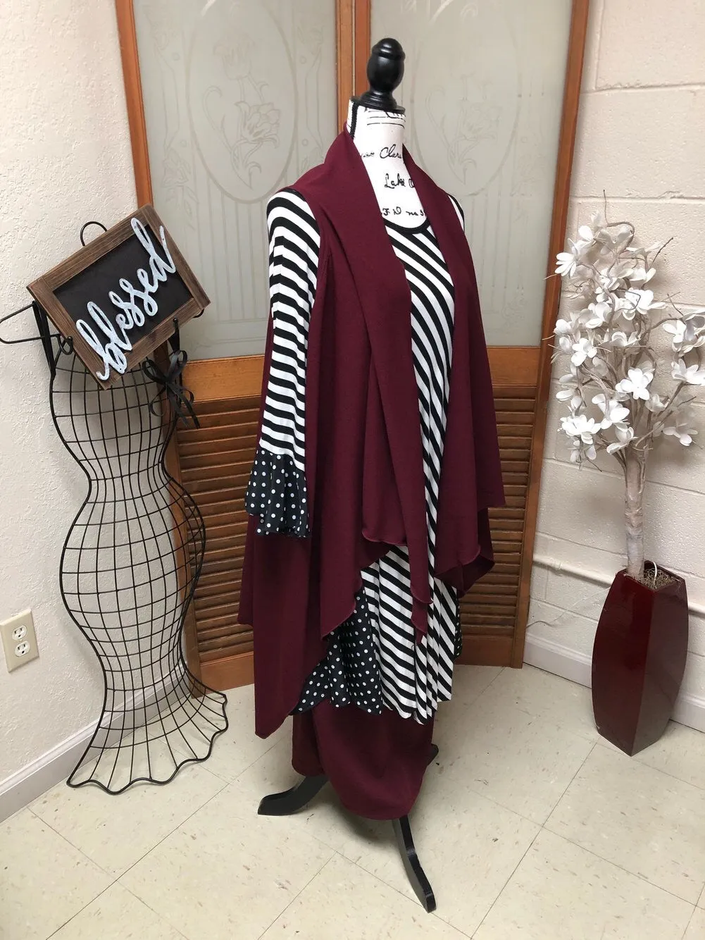 Burgundy Classic Liverpool Skirt