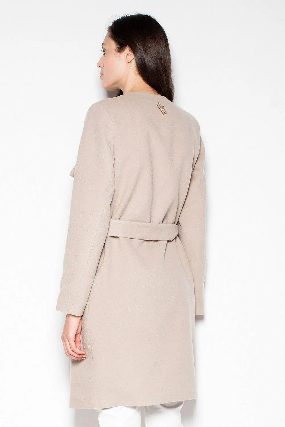 Elegant Belted Overcoat Venaton - Embrace Timeless Luxury