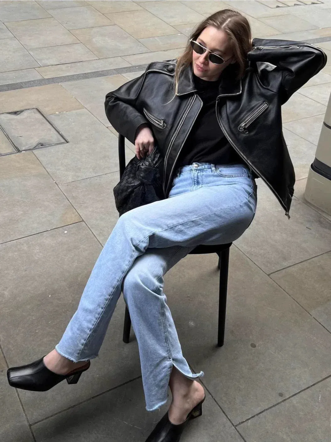 Evelia Retro Faux Leather Jacket