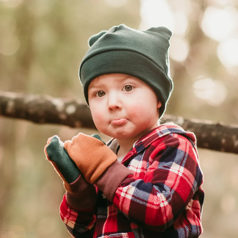 Felted Organic Merino Winter Bear Hat