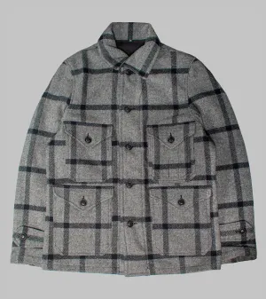Hunting Jacket Black/Grey Check Wool
