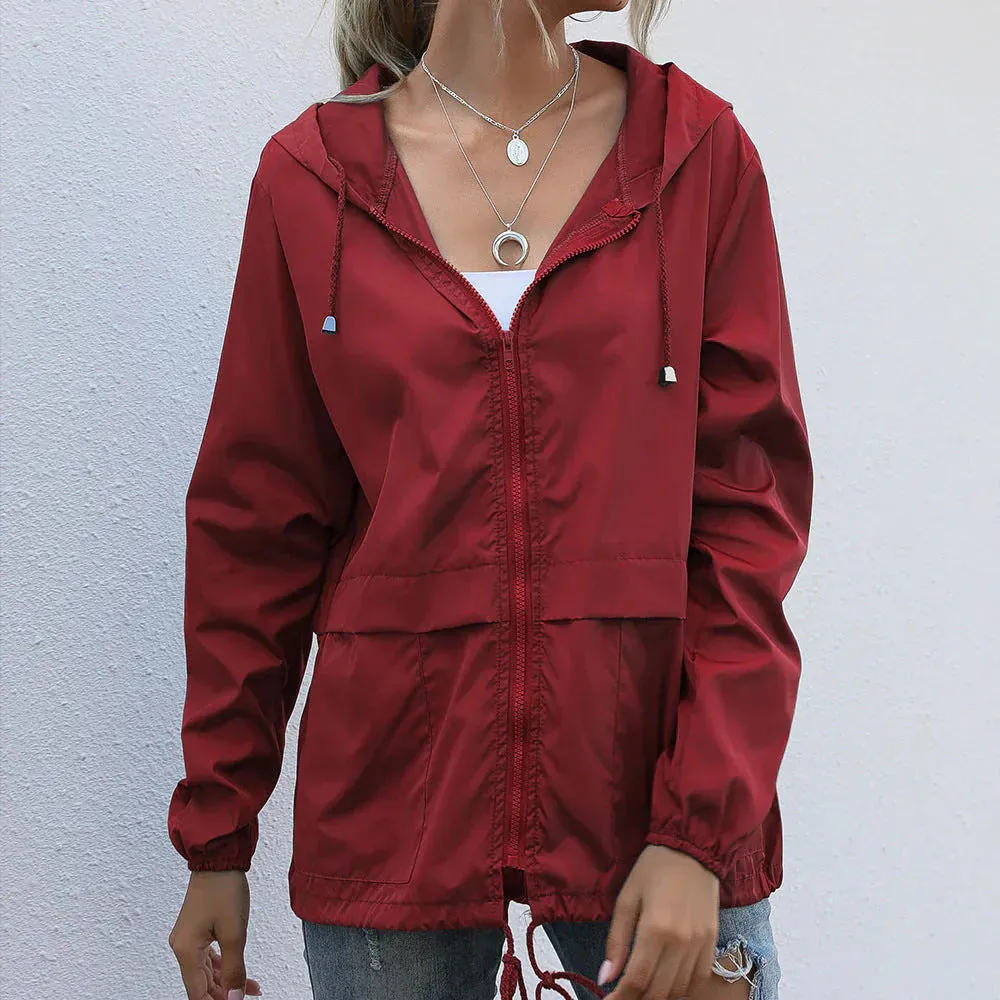 Ivyshape | Casual Fest Hood Collar Jackets