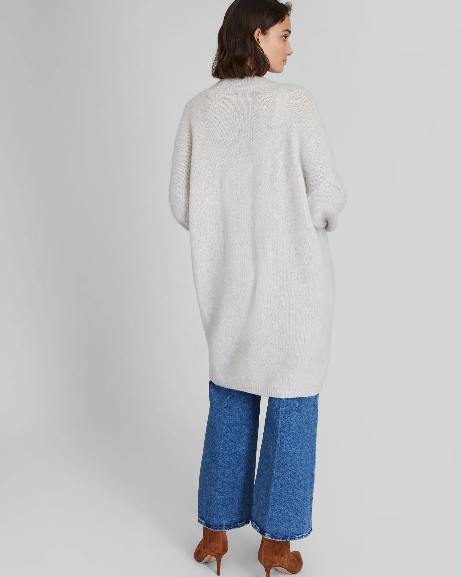 Oversized Cable Sleeve Cardigan