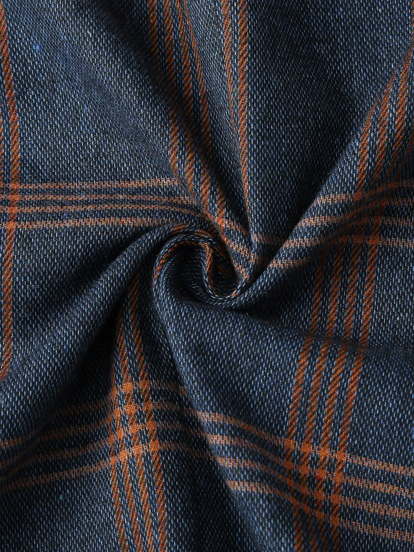 Plaid Design Single Button Blazer